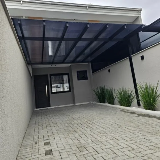Pergolado Fixo de Ferro em Rio Claro SP — Instalação em estacionamento