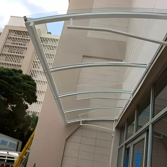 Toldo Fixo Policarbonato Compacto em Rio Claro SP Toldo Fixo Policarbonato Compacto em Rio Claro SP — Cobertura em área de piscina