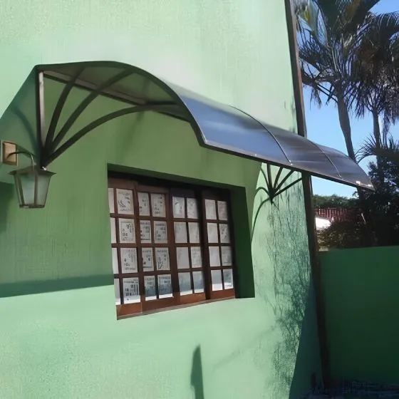 Toldo Policarbonato Alveolar em Rio Claro SP Toldo Policarbonato Alveolar em Rio Claro SP — Cobertura com calha lateral para escoamento